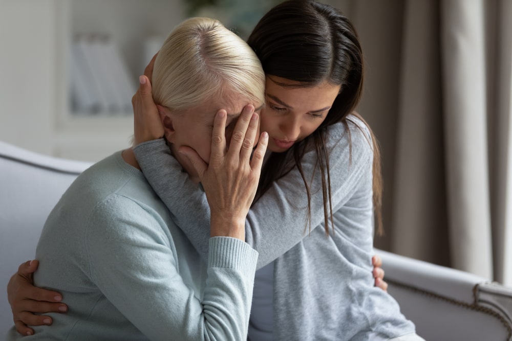 Photo of Grieving Women